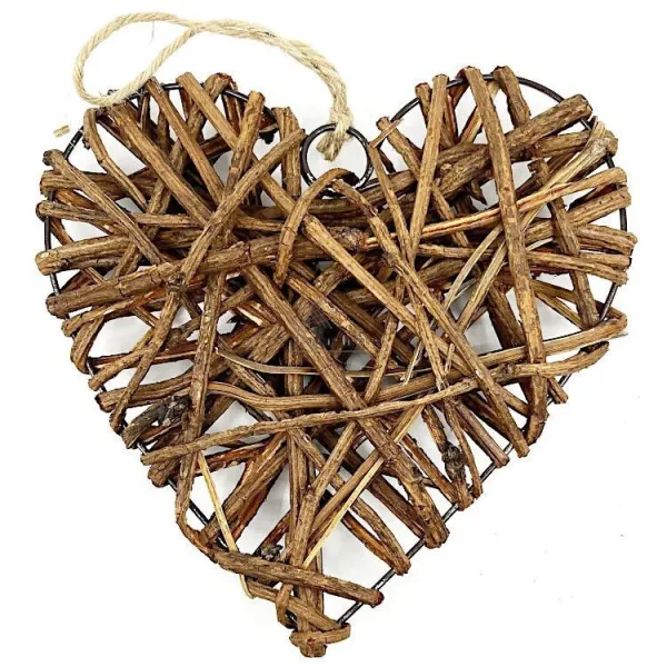 Wicker and metal Heart of Alsace 20 cm