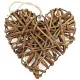 Coeur d'Alsace en Osier et métal 20 cm