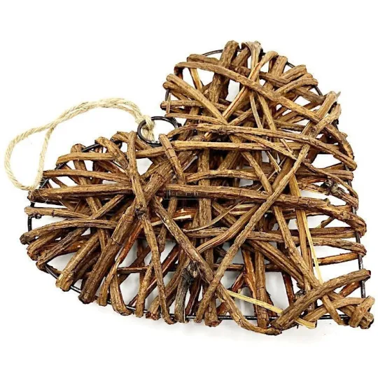 Elzas Hart in Rattan en Metaal 20 cm