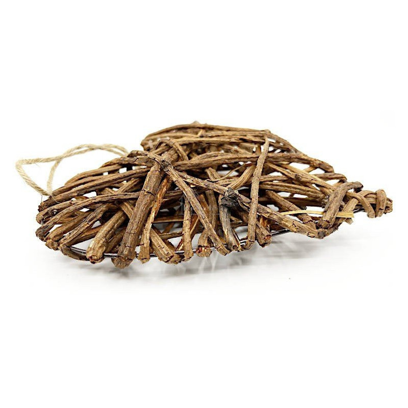 Wicker and metal Heart of Alsace 20 cm