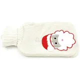 Father Christmas embroidered knitted water bottle