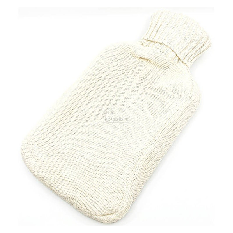 Wasserwärmflasche gestrickt roh bestickt Dekor Weihnachtsmann