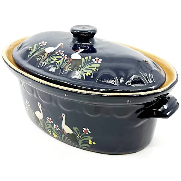 Soufflenheim Blaue Baeckeoffe Terrine Stork 30 cm