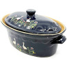 Terrine à Baeckeoffe Bleu de Soufflenheim Cigogne 30 cm