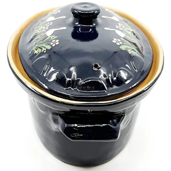 Terrine à Baeckeoffe Bleu de Soufflenheim Cigogne 30 cm