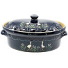 Soufflenheim Blaue Baeckeoffe Terrine Storch 37 cm