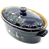 Soufflenheim Blaue Baeckeoffe Terrine Storch 37 cm