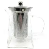 Teekanne aus Glas mit Infusionsfilter aus Edelstahl 750 ml