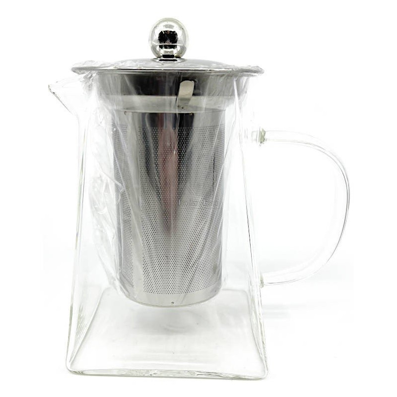 Théière en Verre avec filtre d'infusion en Inox 750 ml