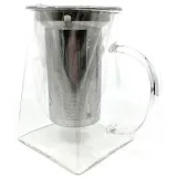 Teekanne aus Glas mit Infusionsfilter aus Edelstahl 750 ml