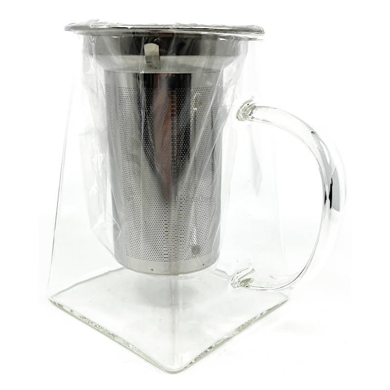 Théière en Verre avec filtre d'infusion en Inox 750 ml