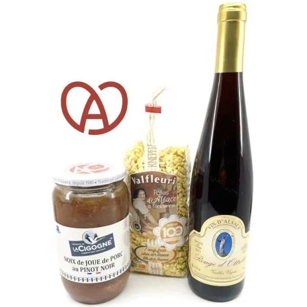 Alsatian meal pack with Pork Cheek + Knepfle + Pinot Noir