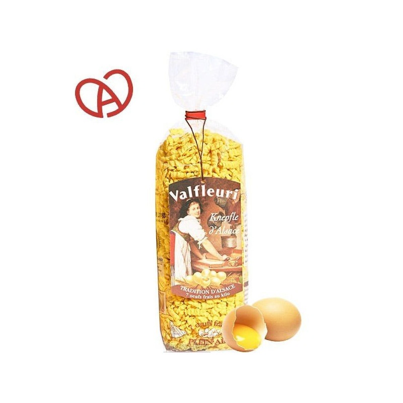 Elsässer Mahlzeit-Paket mit Hahn in Riesling + Knepfles + Spätburgunder