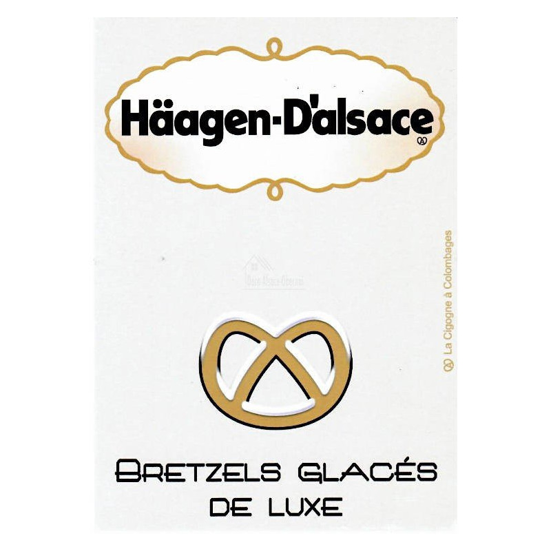 Humorous Postcard Häagen d'Alsace
