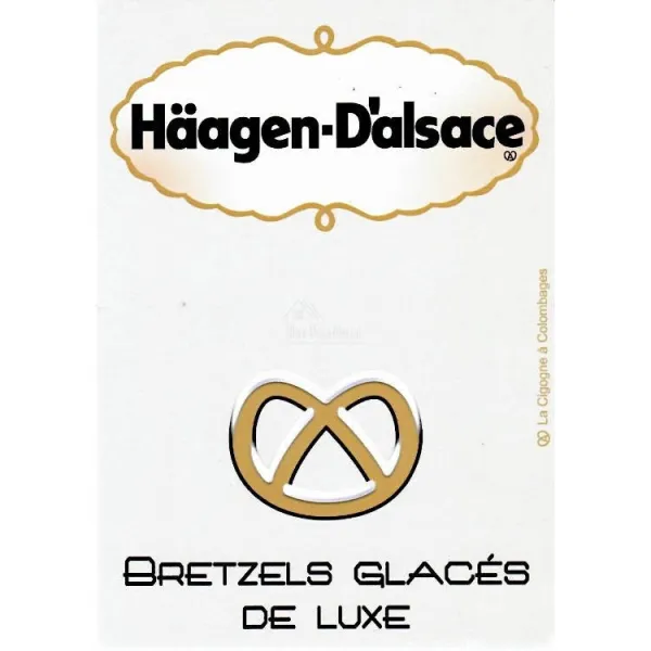 Humorous Postcard Häagen d'Alsace