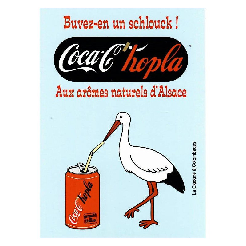 Humorous Postcard Coca C'hopla