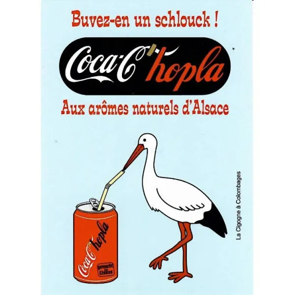 Carte Postale Humoristique Coca C'hopla