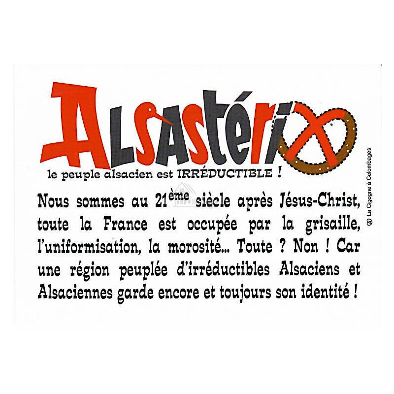 Carte Postale Humoristique Alsastérix
