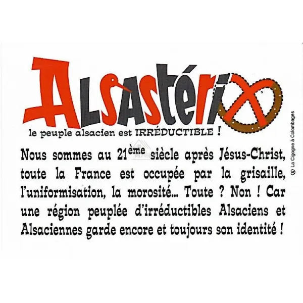 Carte Postale Humoristique Alsastérix