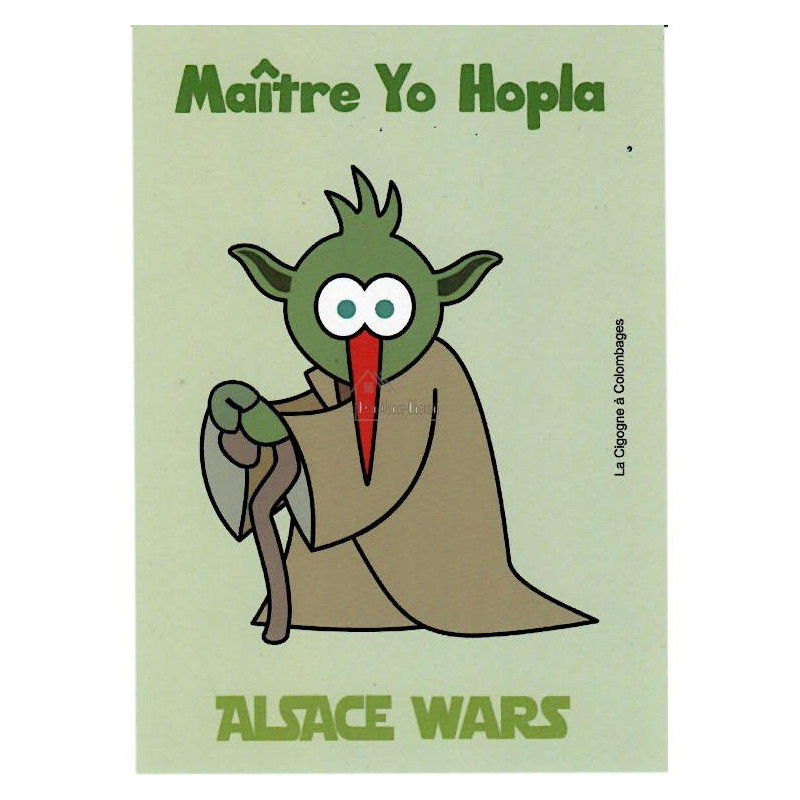 Carte Postale Humoristique Maître Yo Hopla