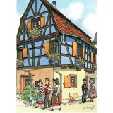 Postcard Village of Kientzheim Georges Ratkoff