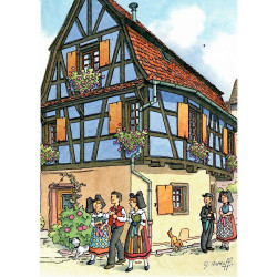 Carte Postale Village de Kientzheim Georges Ratkoff