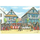 Postcard God's Day in Geispolsheim Georges Ratkoff