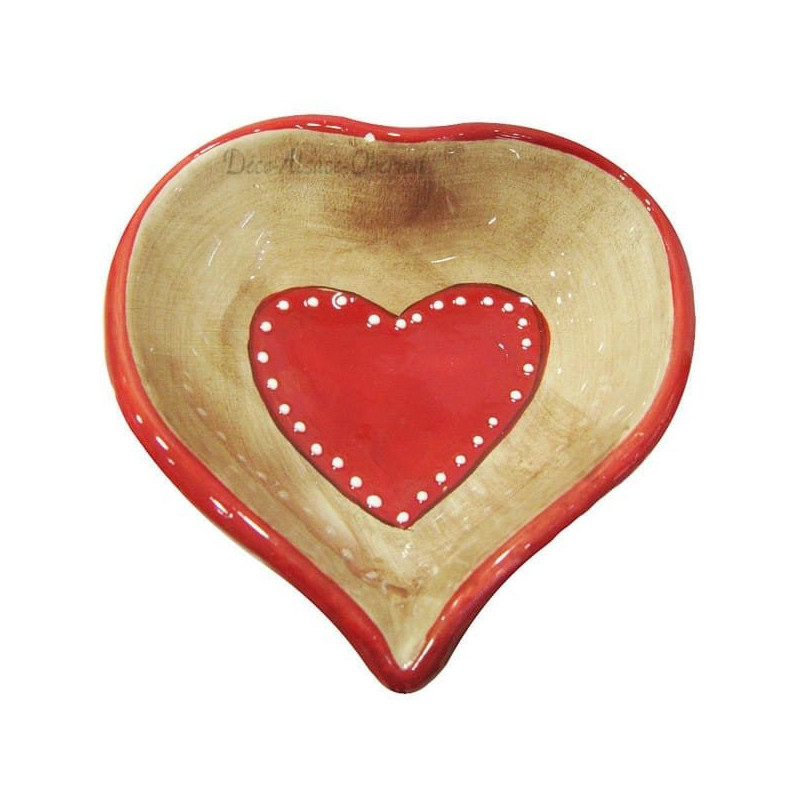 Ceramic Cup with Hearts of Alsace decor