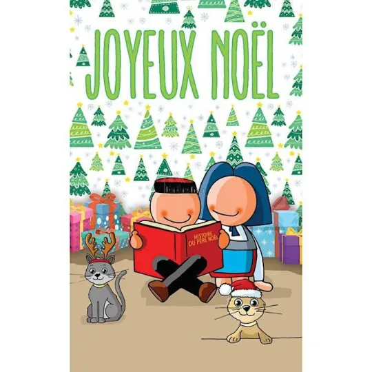 6 Cartes de Voeux Joyeux Noël Jeannala et Seppala Mignonnettes avec Enveloppes