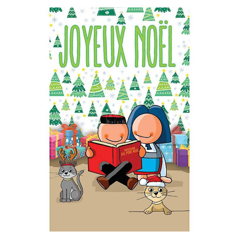 6 Merry Christmas Greeting Cards Jeannala & Seppala Mignonnettes with Envelopes