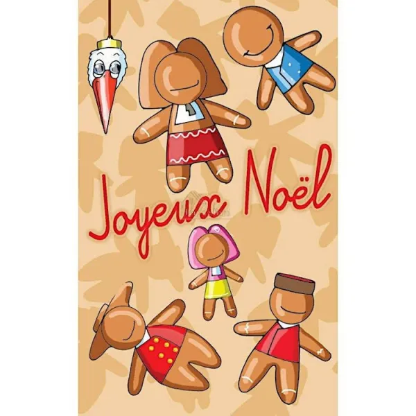 6 Grußkarten Frohe Weihnachten Jeannala & Seppala Mignonnette mit Umschlägen