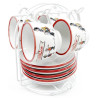 Set de 4 Tasses Expresso en Céramique Georges Ratkoff