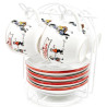 Set aus 4 Espressotassen aus Keramik Georges Ratkoff