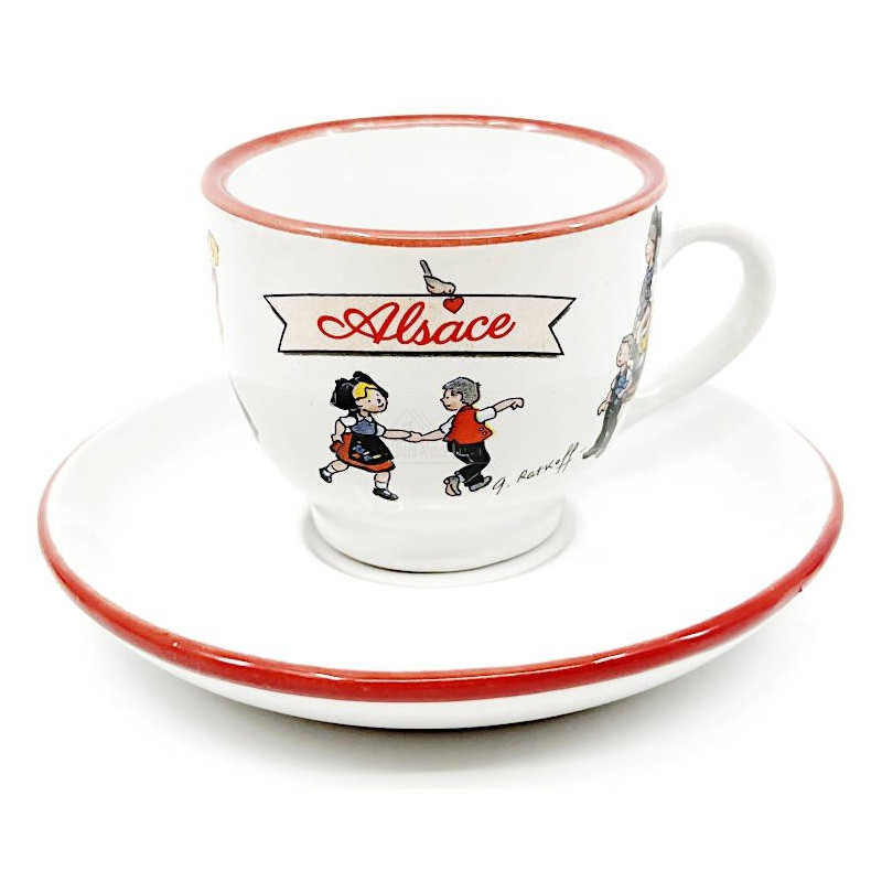 Set aus 4 Espressotassen aus Keramik Georges Ratkoff