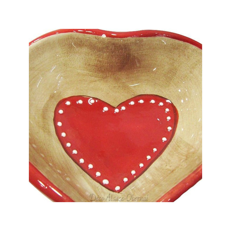 Ceramic Cup with Hearts of Alsace decor