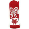 Red Kitchen Towel Honeycomb Embroidered Alsatian Headdress