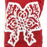 Red Kitchen Towel Honeycomb Embroidered Alsatian Headdress