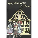 Greeting card golden a little Alsatian family Pansy