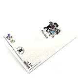 Silver Greeting Card Pansy of Alsace round of Children