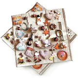 Lot de 20 Serviettes Ouate Motifs Noël 3 plis