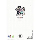 Silver Greeting Card Pansy of Alsace round of Children
