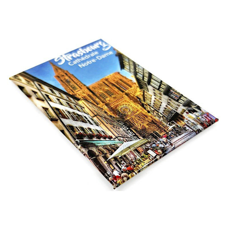 Decorative Magnet View of the Notre-Dame Cathedral of Strasbourg