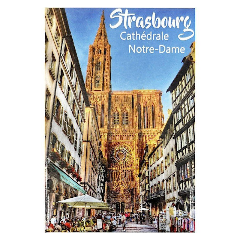 Magnet Décoratif Vue sur la Cathédrale Notre-Dame de Strasbourg