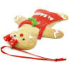 Gingerbread Man Hanging lamp with red apron and bow