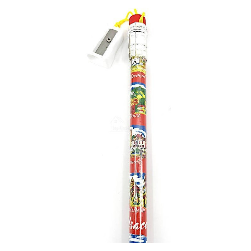 Maxi Crayon de papier Villages d’Alsace avec Gomme et Taille Crayon