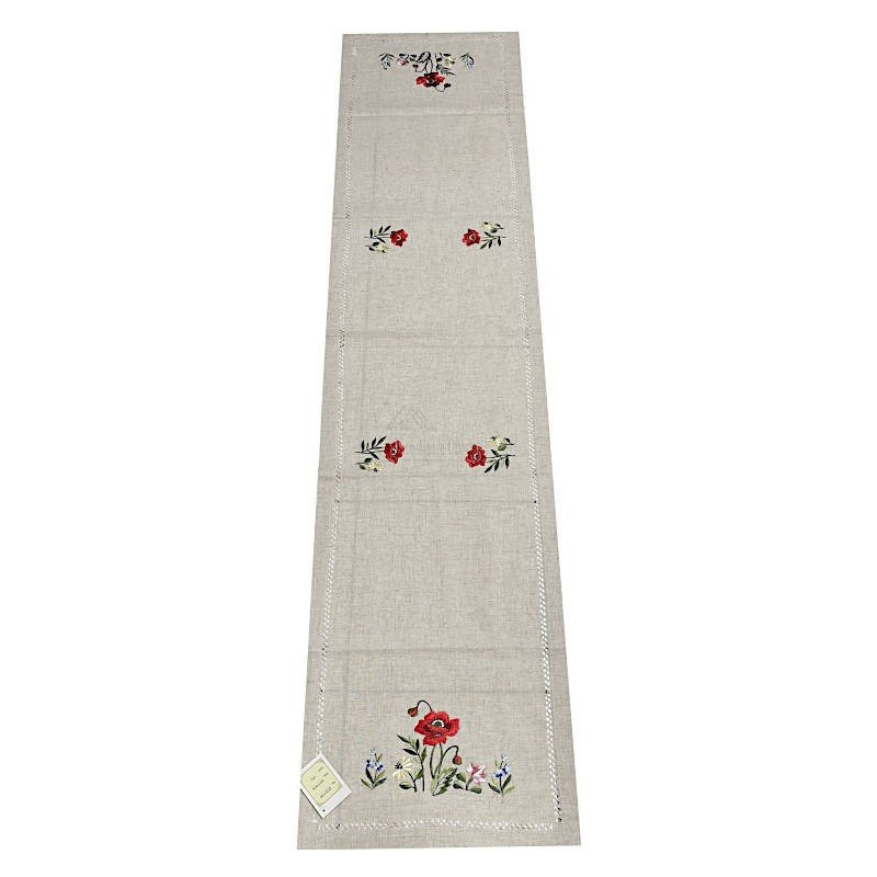 Chemin de Table Alsace décors Fleurs 40 cm x 170 cm