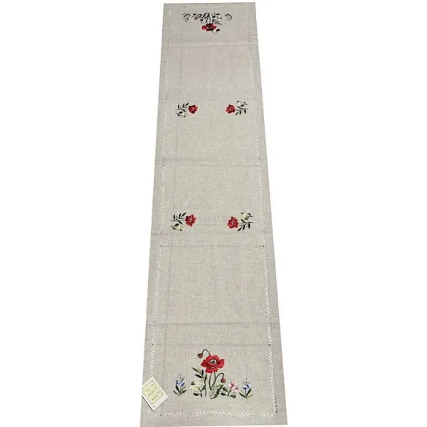 Chemin de Table Alsace décors Fleurs 40 cm x 170 cm