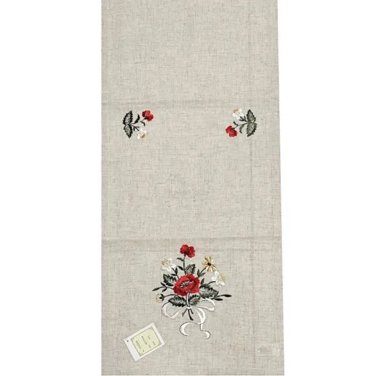 Tafelloper Elzas Bloemenboeket decoratie 40 cm x 170 cm