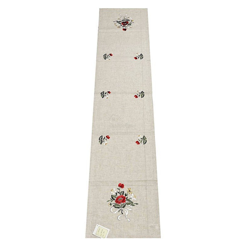 Chemin de Table Alsace décors Bouquet de Fleurs 40 cm x 170 cm
