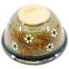 Soufflenheim Blue Brush Salad Bowl with Daisy decoration